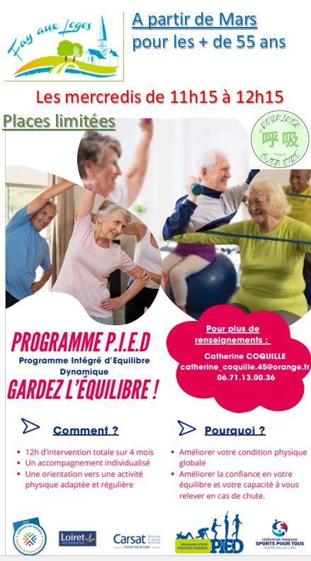 Programme pied faymars25
